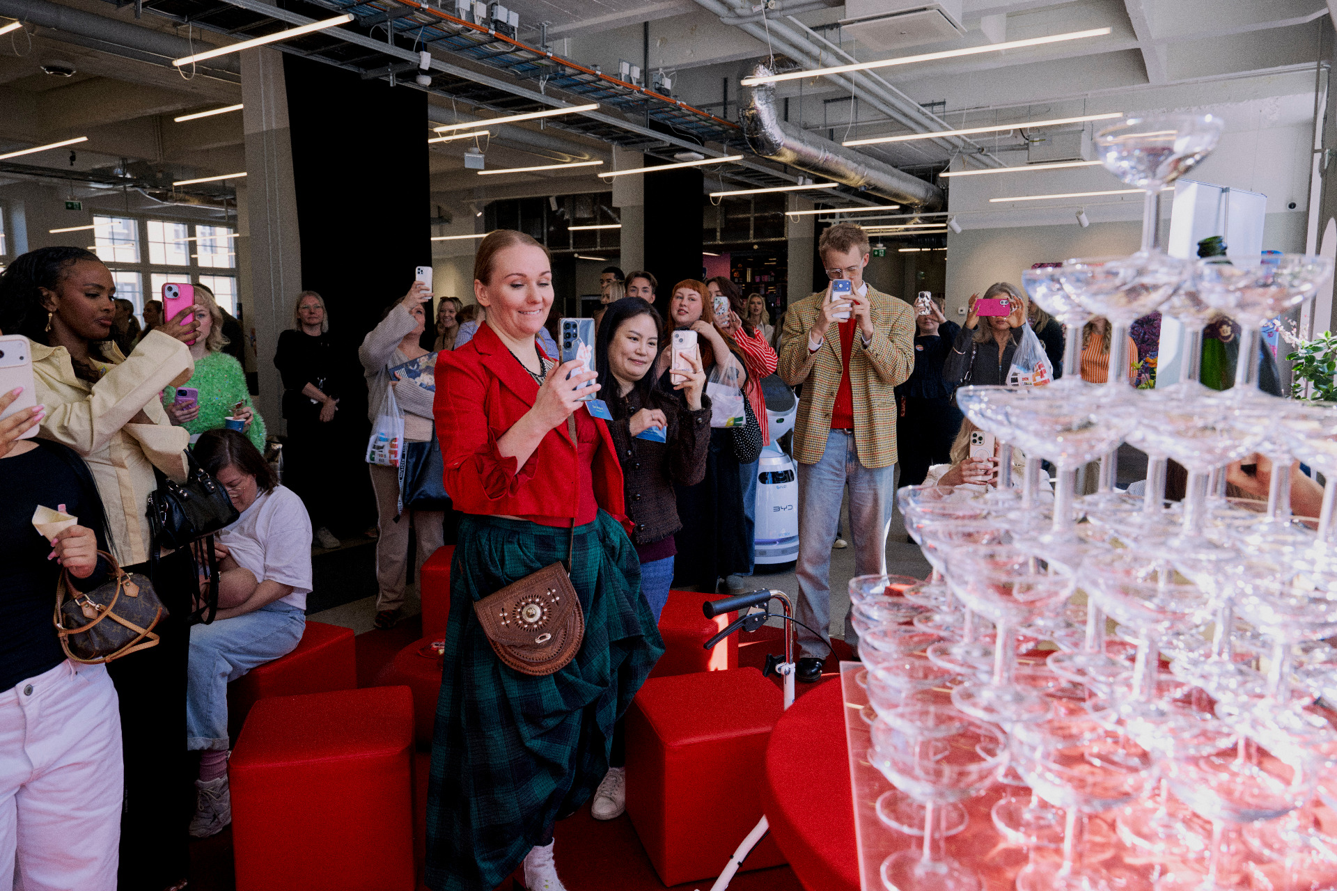 Pirkka champagne tower appealed to my glass artist’s soul.