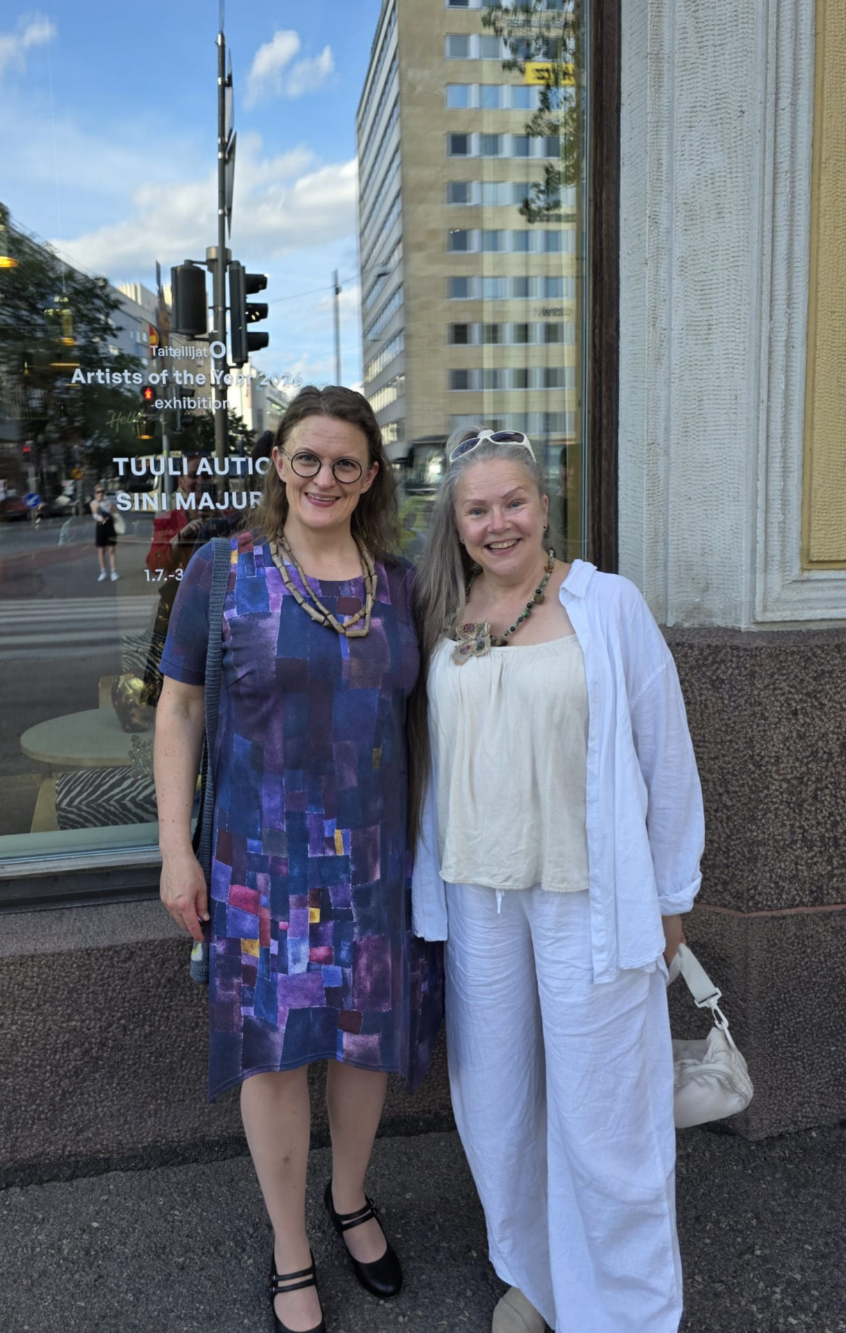 Tuuli and folk musician Ulla immediately found common ground, talking about how trees were once approached with deep respect.